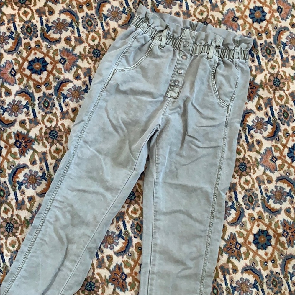 Current Elliott high waisted army linen pants